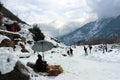 Mountain and tree of Manali Himachal Pradesh Town in India Royalty Free Stock Photo